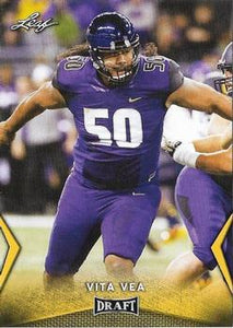 2018 Leaf Draft Football Cards - Gold: #60 Vita Vea