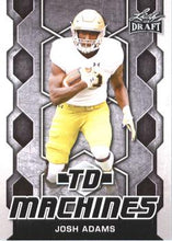 Load image into Gallery viewer, 2018 Leaf Draft Football Cards - TD Machines: #TD-09 Josh Adams
