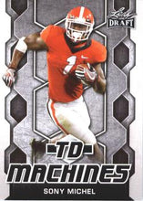 Load image into Gallery viewer, 2018 Leaf Draft Football Cards - TD Machines: #TD-19 Sony Michel
