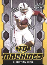 Load image into Gallery viewer, 2018 Leaf Draft Football Cards - TD Machines Gold: #TD-04 Christian Kirk
