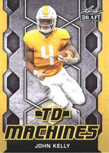 Load image into Gallery viewer, 2018 Leaf Draft Football Cards - TD Machines Gold: #TD-08 John Kelly
