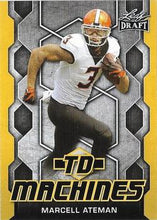 Load image into Gallery viewer, 2018 Leaf Draft Football Cards - TD Machines Gold: #TD-12 Marcell Ateman
