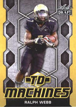 Load image into Gallery viewer, 2018 Leaf Draft Football Cards - TD Machines Gold: #TD-15 Ralph Webb
