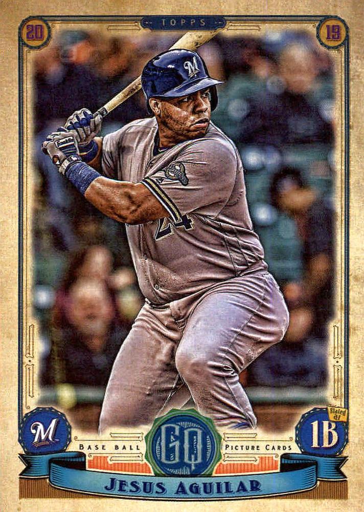 2019 Topps Gypsy Queen Baseball Cards (1-100): #2 Jesus Aguilar