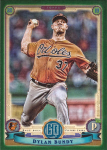 2019 Topps Gypsy Queen Baseball GREEN Parallels: #142 Dylan Bundy