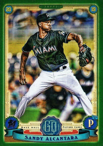 2019 Topps Gypsy Queen Baseball GREEN Parallels: #206 Sandy Alcantara