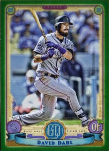 2019 Topps Gypsy Queen Baseball GREEN Parallels: #241 David Dahl