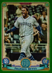 2019 Topps Gypsy Queen Baseball GREEN Parallels: #289 Franmil Reyes