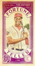 Load image into Gallery viewer, 2019 Topps Gypsy Queen Baseball FORTUNE TELLER MINI Inserts: #FTM-JS Juan Soto
