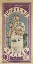 Load image into Gallery viewer, 2019 Topps Gypsy Queen Baseball FORTUNE TELLER MINI Inserts: #FTM-JV Justin Verlander
