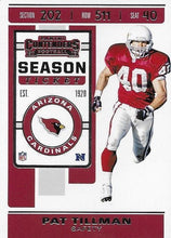 Load image into Gallery viewer, 2019 Panini Contenders Base Veteran Cards #1-100 - Pick Your Cards: #1 Pat Tillman
