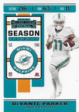 Load image into Gallery viewer, 2019 Panini Contenders Base Veteran Cards #1-100 - Pick Your Cards: #8 DeVante Parker
