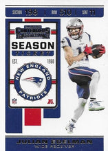 Load image into Gallery viewer, 2019 Panini Contenders Base Veteran Cards #1-100 - Pick Your Cards: #11 Julian Edelman

