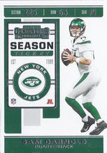 Load image into Gallery viewer, 2019 Panini Contenders Base Veteran Cards #1-100 - Pick Your Cards: #12 Sam Darnold
