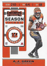 Load image into Gallery viewer, 2019 Panini Contenders Base Veteran Cards #1-100 - Pick Your Cards: #26 A.J. Green
