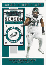 Load image into Gallery viewer, 2019 Panini Contenders Base Veteran Cards #1-100 - Pick Your Cards: #58 Fletcher Cox
