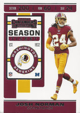Load image into Gallery viewer, 2019 Panini Contenders Base Veteran Cards #1-100 - Pick Your Cards: #61 Josh Norman

