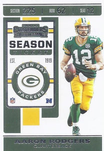 2019 Panini Contenders Base Veteran Cards #1-100 - Pick Your Cards: #66 Aaron Rodgers