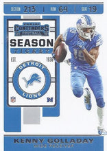 Load image into Gallery viewer, 2019 Panini Contenders Base Veteran Cards #1-100 - Pick Your Cards: #74 Kenny Golladay

