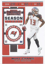 Load image into Gallery viewer, 2019 Panini Contenders Base Veteran Cards #1-100 - Pick Your Cards: #82 Mike Evans
