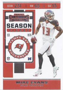 2019 Panini Contenders Base Veteran Cards #1-100 - Pick Your Cards: #82 Mike Evans