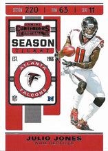 Load image into Gallery viewer, 2019 Panini Contenders Base Veteran Cards #1-100 - Pick Your Cards: #85 Julio Jones
