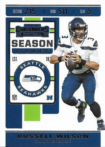 2019 Panini Contenders Base Veteran Cards #1-100 - Pick Your Cards: #90 Russell Wilson