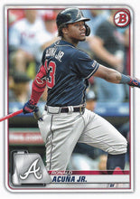Load image into Gallery viewer, 2020 Bowman Baseball Cards (1-100): #27 Ronald Acuña Jr.
