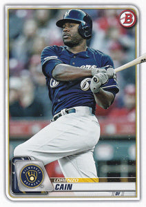 2020 Bowman Baseball Cards (1-100): #28 Lorenzo Cain