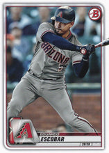Load image into Gallery viewer, 2020 Bowman Baseball Cards (1-100): #29 Eduardo Escobar
