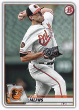 Load image into Gallery viewer, 2020 Bowman Baseball Cards (1-100): #34 John Means

