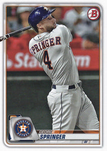2020 Bowman Baseball Cards (1-100): #41 George Springer