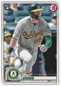 2020 Bowman Baseball Cards (1-100): #44 Seth Brown RC