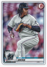 Load image into Gallery viewer, 2020 Bowman Baseball Cards (1-100): #60 Jose Urena

