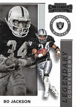 Load image into Gallery viewer, 2019 Panini Contenders LEGENDARY CONTENDERS Insert - Pick Your Cards: #LC-BJ Bo Jackson  - Los Angeles Raiders

