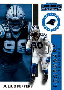 2019 Panini Contenders LEGENDARY CONTENDERS Insert - Pick Your Cards: #LC-JP Julius Peppers  - Carolina Panthers