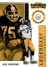 Load image into Gallery viewer, 2019 Panini Contenders LEGENDARY CONTENDERS Insert - Pick Your Cards: #LC-JG Joe Greene  - Pittsburgh Steelers
