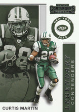 Load image into Gallery viewer, 2019 Panini Contenders LEGENDARY CONTENDERS Insert - Pick Your Cards: #LC-CM Curtis Martin  - New York Jets
