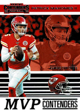 Load image into Gallery viewer, 2019 Panini Contenders MVP CONTENDERS Insert - Pick Your Cards: #MVP-PM Patrick Mahomes II  - Kansas City Chiefs
