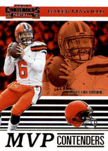 Load image into Gallery viewer, 2019 Panini Contenders MVP CONTENDERS Insert - Pick Your Cards: #MVP-BM Baker Mayfield  - Cleveland Browns
