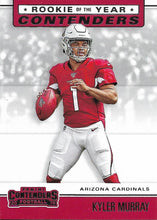 Load image into Gallery viewer, 2019 Panini Contenders ROOKIE OF THE YEAR CONTENDERS Insert - Pick Your Cards: #RYA-KM Kyler Murray  - Arizona Cardinals

