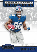 Load image into Gallery viewer, 2019 Panini Contenders ROOKIE OF THE YEAR CONTENDERS Insert - Pick Your Cards: #RYA-DS Darius Slayton  - New York Giants

