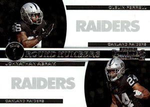2019 Panini Contenders ROUND NUMBERS Insert - Pick Your Cards: #RN-FA Johnathan Abram / Clelin Ferrell  - Oakland Raiders