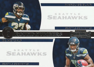 2019 Panini Contenders ROUND NUMBERS Insert - Pick Your Cards: #RN-BM DK Metcalf / Marquise Blair  - Seattle Seahawks