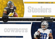 Load image into Gallery viewer, 2019 Panini Contenders ROUND NUMBERS Insert - Pick Your Cards: #RN-SP Tony Pollard / Benny Snell Jr.  - Dallas Cowboys / Pittsburgh Steelers

