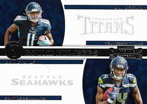 2019 Panini Contenders ROUND NUMBERS Insert - Pick Your Cards: #RN-MB A.J. Brown / DK Metcalf  - Tennessee Titans / Seattle Seahawks