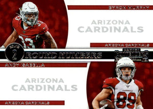 2019 Panini Contenders ROUND NUMBERS Insert - Pick Your Cards: #RN-MI Andy Isabella / Byron Murphy  - Arizona Cardinals