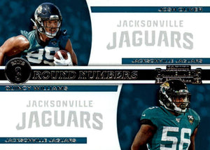 2019 Panini Contenders ROUND NUMBERS Insert - Pick Your Cards: #RN-OW Quincy Williams / Josh Oliver  - Jacksonville Jaguars