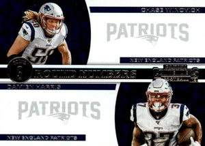 2019 Panini Contenders ROUND NUMBERS Insert - Pick Your Cards: #RN-WH Chase Winovich / Damien Harris  - New England Patriots