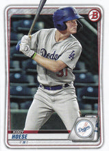 Load image into Gallery viewer, 2020 Bowman Baseball Cards - Prospects (1-100): #BP-4 Kody Hoese

